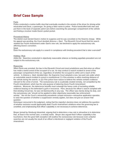 Image result for Brief Statement Example