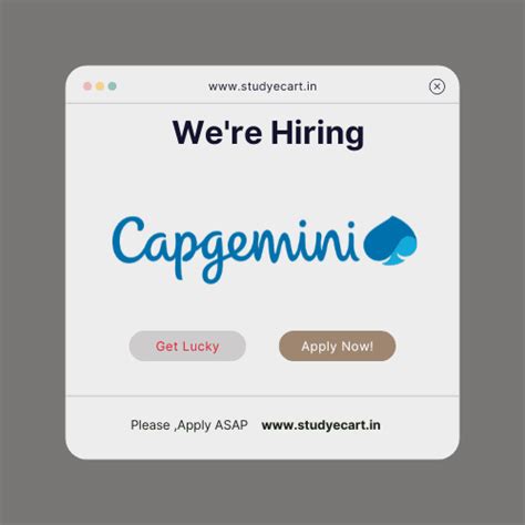 Capgemini Hiring 2025 | Associate Software Engineer | Bangalore