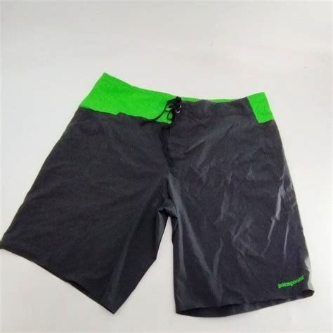 Patagonia Men's Board Shorts Swim Surf Trunks Black/G… - Gem