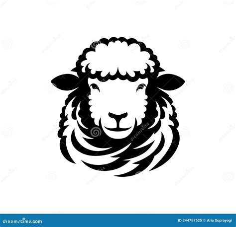 Merino Sheep Hand Drawn Vector Illustration Asset Stock Illustration ...