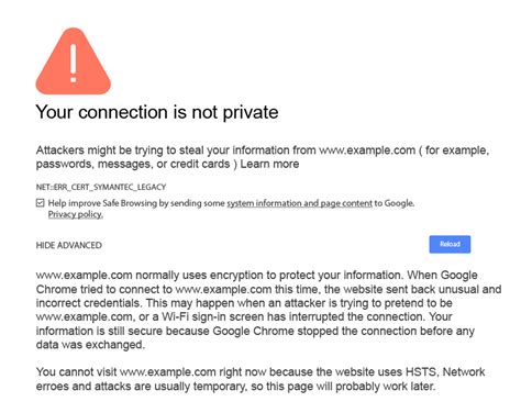 Your Connection Is Not Private Chrome Fix 的图像结果