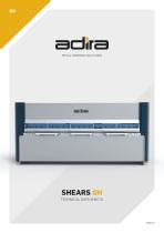 Hydraulic shear - GH series - ADIRA - sheet metal / swing-beam / CNC