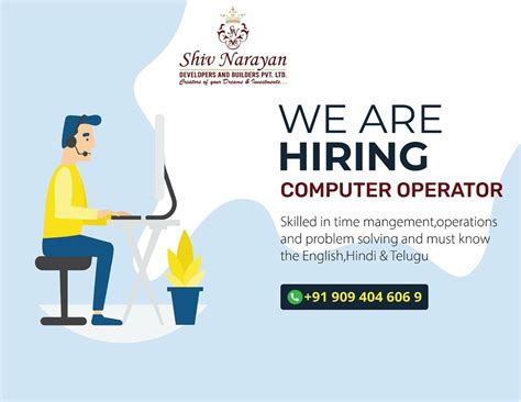 Image result for Wanted Computer Operator
