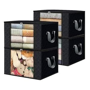 Ufruxa 84L Closet Storage Boxes, Space-Saving Closet Storage Boxes ...