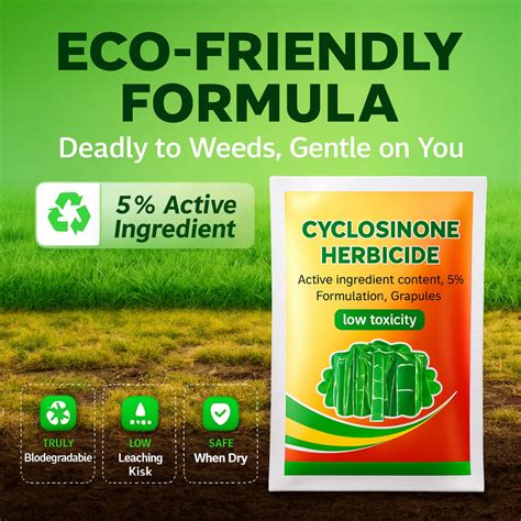 Cyclosinone Herbicide Granules – Pre-Emergence Weed Control for Crops
