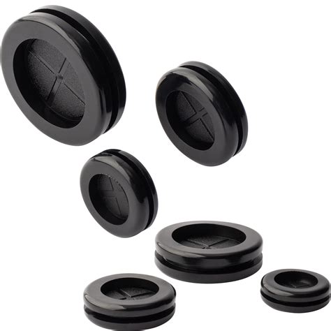Buy ISPINNER 52pcs 6 Sizes Rubber Grommet, Double Sided Round Rubber ...
