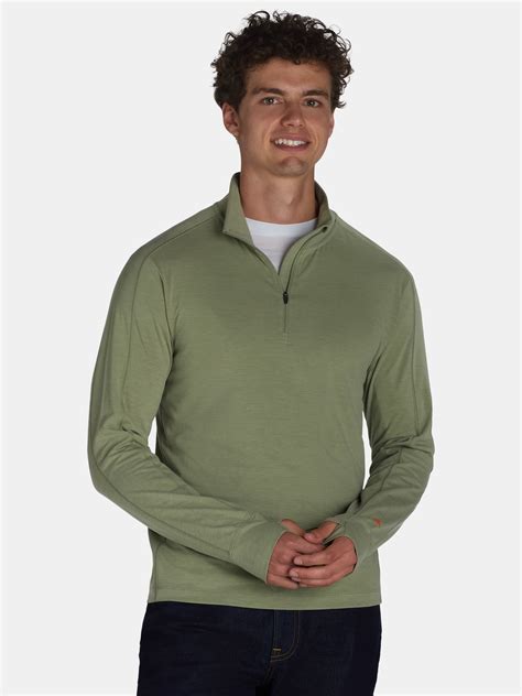 Ozark Trail Men's & Big Men's Quarter Zip Pullover with Long Sleeves ...