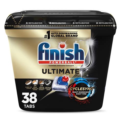 Finish Ultimate Dishwasher Pods, No Pre-Rinse Dishwasher Detergent Soap ...