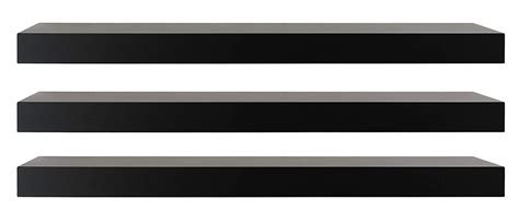 Kiera Grace Maine Wall Shelf, 24-Inch, Pack of 3, Black : Amazon.in ...