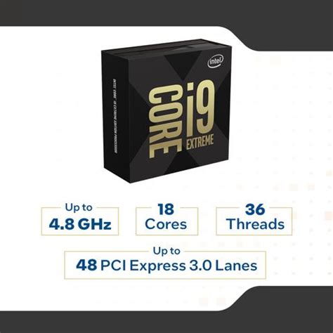 Intel Core i9-10980XE Extreme Edition 3 GHz Upto 4.6 GHz LGA 2066 ...