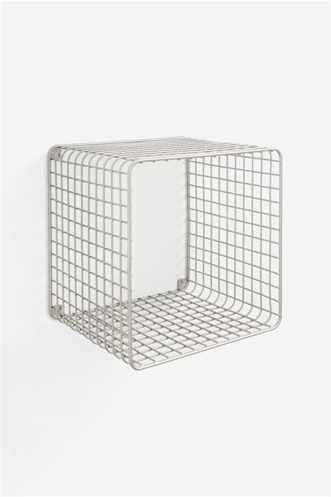 Metal wire wall shelf - Silver-coloured - Home All | H&M IE