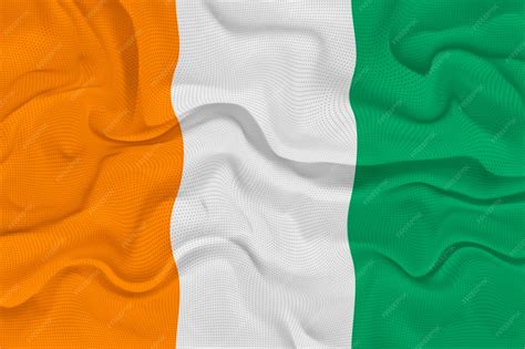 Premium Photo | National flag of cote d'ivoire background with flag of ...