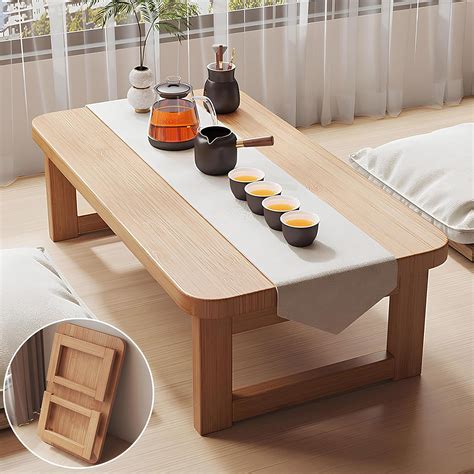 Amazon.com: Tiertelari Japanese Coffee Table, Low Coffee Table ...