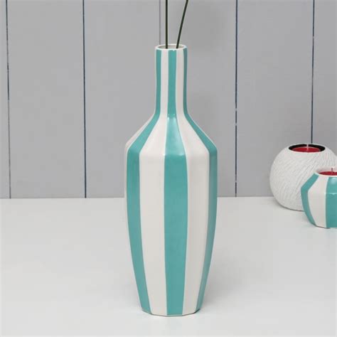 Buy Galaxy Gala Stripe Vase from Home Centre at just INR 999.0