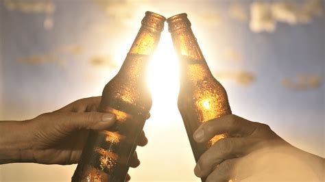 Drinking Beer Bottle