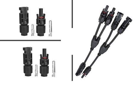 Sunniva Electric Solar MC4 Connectors Pair (2) and Branch Y Connector ...