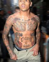 Image result for Chris Brown Stomach Tattoo