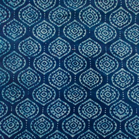 Pure Cotton Special Dark Akola Indigo With Comb Hand Block Print ( Blo ...