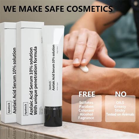 Buy 10% Azelaic Acid Serum Solution Apatock,Rosacea Treatment for Face ...