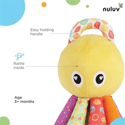Nuluv Activity Soft Toy- Octopus | Available On The Mom Store