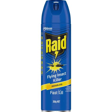 Raid Pest Odourless Flying Insect Spray Killer 350g | Woolworths