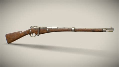 FREE French Berthier Rifle WW1-WW2 Weapon - Download Free 3D model by ...