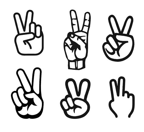 Peace Symbol With Fingers