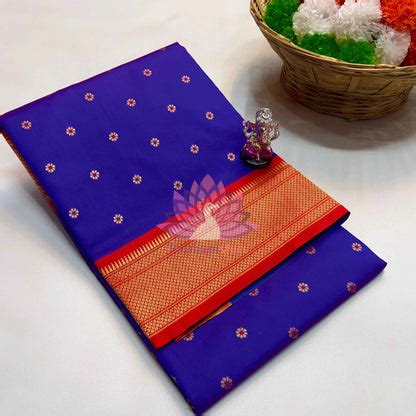 Classic Semi Silk Yeola Paithani Saree | Handwoven | Paithanistore ...