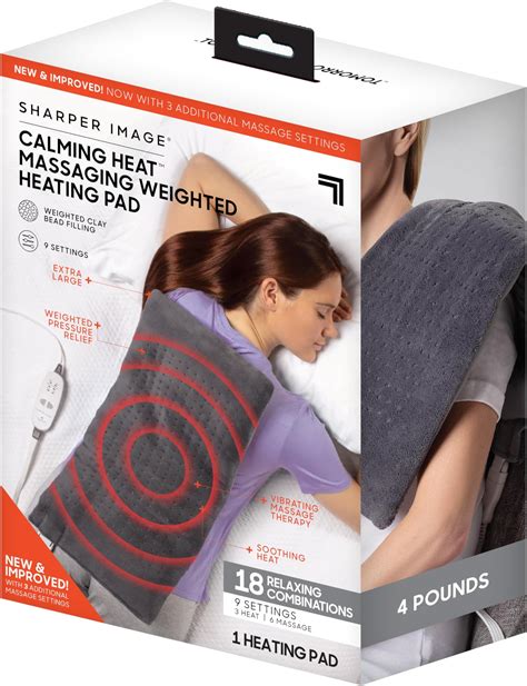 Amazon.com: Calming Heat Massaging Weighted Heating Pad by Sharper ...