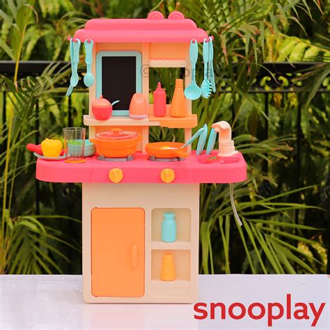 Buy 36 Pieces Cooking Kitchen Play Set with Functional Water Tap ...