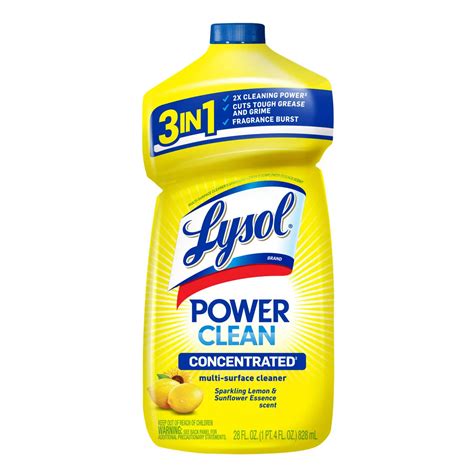 Lysol All Purpose Cleaner Pourable Multi Purpose Disinfectant - Lemon ...