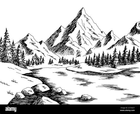 How To Paint Black And White Mountains at Mary Lockridge blog