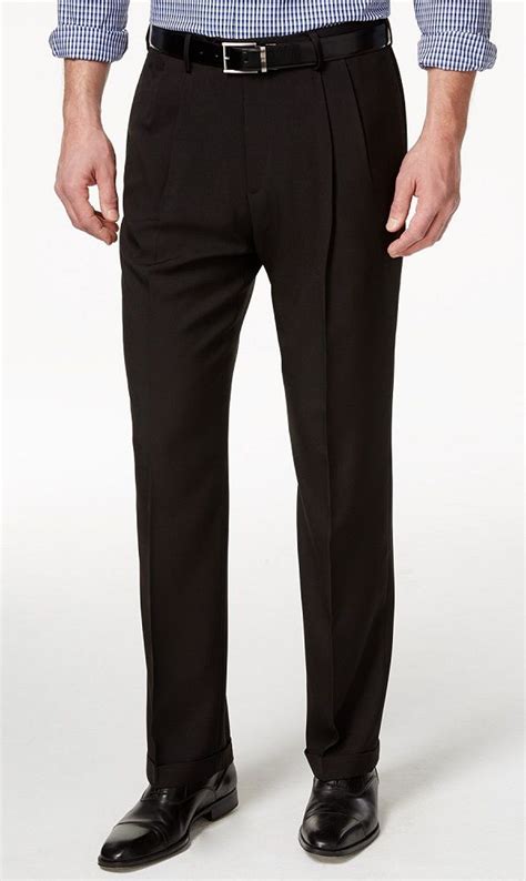 Mens Pleated Dress Pants