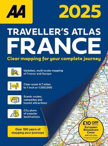 Buy AA Traveller's Atlas France 2025 (AA Road Atlas) Book Online at Low ...