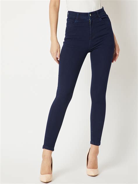 Dark blue skinny jeans womens online