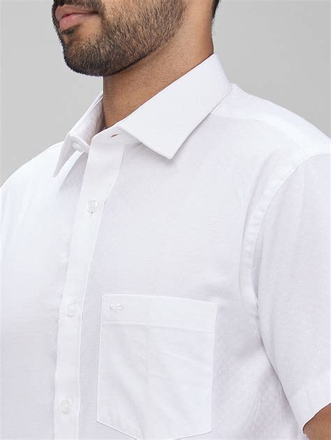 Colorplus White Solid Tailored Fit Cotton Casual Shirt – MyRaymond