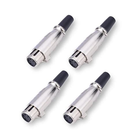MX 7 Pin Mic Male Connector XLR Made of Pure Copper Nickel Plated XLR ...