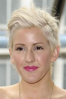 Ellie Goulding Hairstyle by Ellie Goulding Platinum Sidecut Updo Ellie Goulding Hairstyle