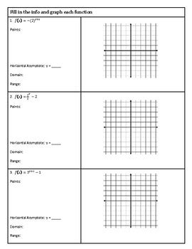 Exponential and Logarithmic Graphs by Broke Math Guy | TpT