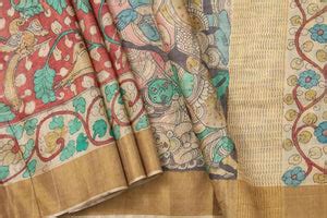 Kalamkari Silk Sarees - Buy Handpainted Silk Saris – Panjavarnam