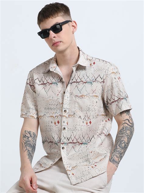 Martin Smith Men’s Regular Fit Linen Half Sleeves Casual Shirt