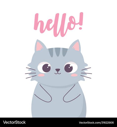 Image result for Hello Cat Cartoon