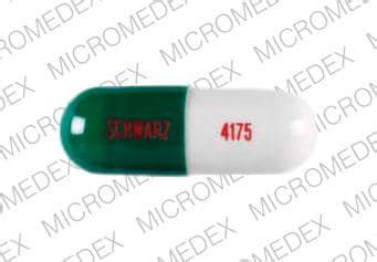 Pill Finder: 4175 SCHWARZ Green Capsule-shape - Medicine.com