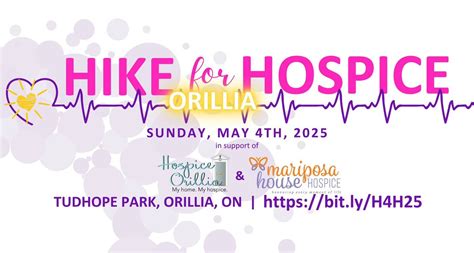 2025 Hike for Hospice, Tudhope Park, Orillia, 4 May 2025 | AllEvents