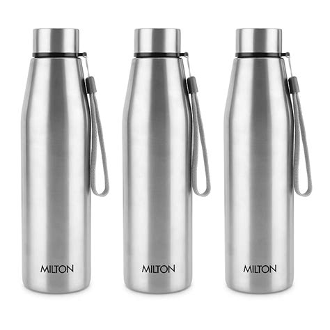 MILTON Drift 1000 Stainless Steel Water Bottle 950 ml, Set of 3, Single ...