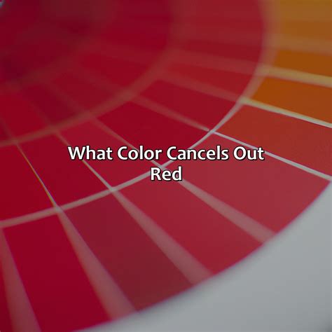 What Color Cancels Out Red - colorscombo.com