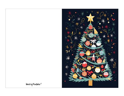 Printable Christmas Card Template Free
