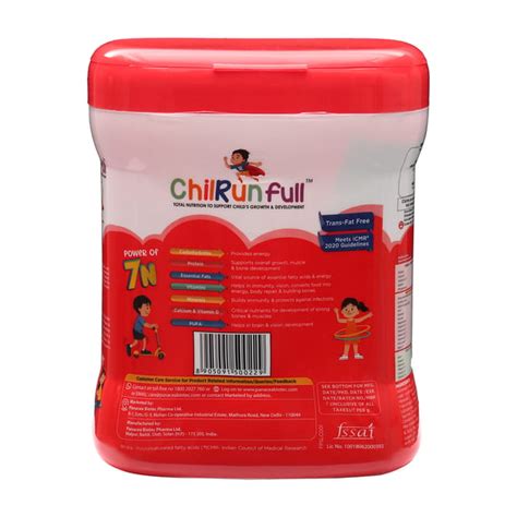 ChilRun Full 2+ Health and Nutrition Drink, Chocolate, 400g, Jar. Total ...
