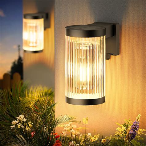 Zolara Outdoor Solar Wall Light, PIR Motion Sensor Lamp, 4 Modes, IP65 ...