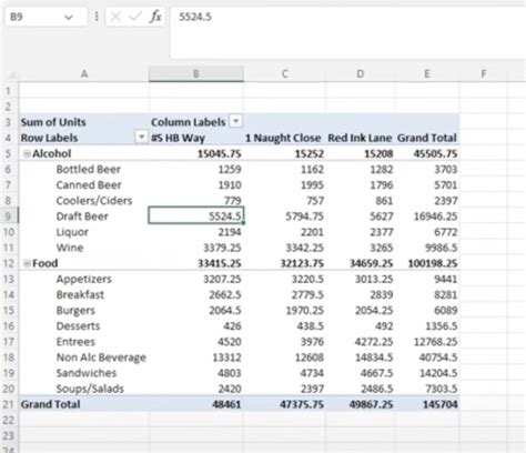 pivot table basic guide 的图像结果